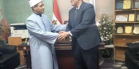 رئيس أزهر الغربية يستقبل مدير  الخدمات ورعاية الطلاب الجديد