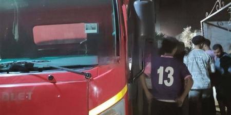 حريق بحظيرة ماشية في عزبة" أبو ناعورة" بالفيوم